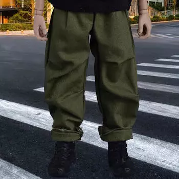 1/12 штаны для кукол и пояс для экшн-фигурок, одежда для 6-дюймовых мужчин Green Pant