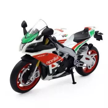 1/12 сплава, литья под давлением Aprilia RSV4 RR1000, модель игрушечного автомобиля для мотоцикла, автобайк, амортизатор, внедорожный автоцикл, игрушки, подарочная коллекция 1/12-17x9.5x6cm белый