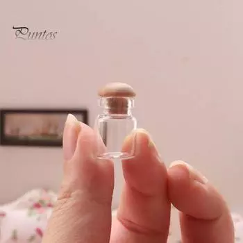 1:12 Стеклянная банка для кукольного домика Реалистичная прозрачная гладкая поверхность Декоративная с крышкой Миниатюрный орнамент сцены Мини-банка для хранения Модель Детская поставка L