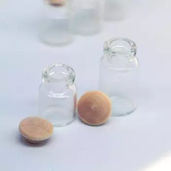 1:12 Стеклянная банка для кукольного домика Реалистичная прозрачная гладкая поверхность Декоративная с крышкой Миниатюрный орнамент сцены Мини-банка для хранения Модель Детская поставка L