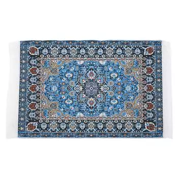 1:12 тканый коврик для кукольного домика уникальный узор изысканный миниатюрный ковер украшение аксессуар