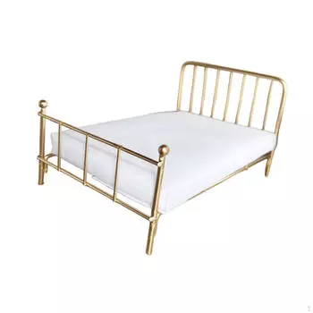 1/12 Украшение кровати для кукольного домика, Ролевая игра, Миниатюрная кровать для кукольного домика, Мебель для кукольного домика белый