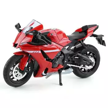 1/12 YAMAHA R1 игрушечная модель мотоцикла литой сплав со звуком и светом резиновые шины масштабная модель мотоцикла игрушки для детской коллекции синий