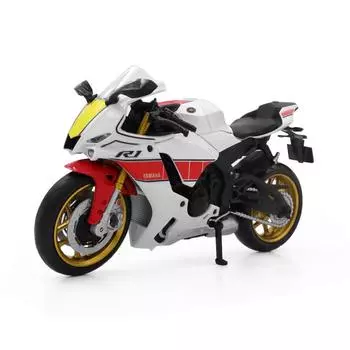 1/12 Yamaha YZF-R1M Alloy Racing Мотоцикл Модель Моделирование Литые Металлические Модели Мотоциклов для Кросса Подарки Для Детей белый