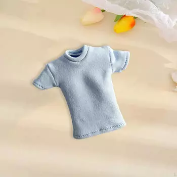 1/12 женская футболка солдат аксессуары костюм кукла ручной работы одежда для 6 синий