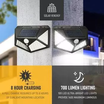 1-12pcs Solar Wall Lights Human Intelligent Light Control Outdoor Home Villa Garden Lighting Landscape Lights Park Streetlights