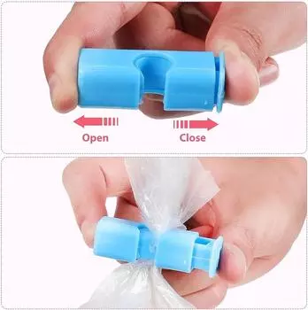 1-12Pcs Squeeze Bread Bag Clips Reusable Fresh Food Sealing Plastic Clips Snack Bags Sealed Spring Clamp Home Kitchen Storage