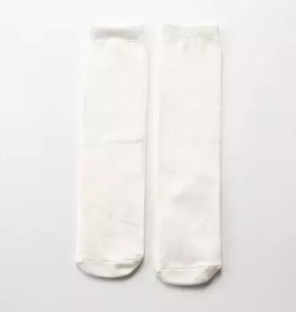 1-12Y Baby Kid Socks Girl Children Cute Princess Solid Color Girls Knee High Long Socks Girls Knee Socks leg warmers White socks 2 To 12 Year