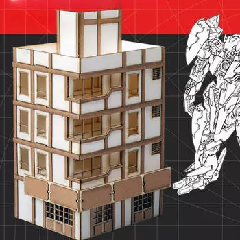 1/144 Модель здания Архитектура Сцена Аксессуар Песок Стол DIY Картина Пейзаж Диорама Город Style B
