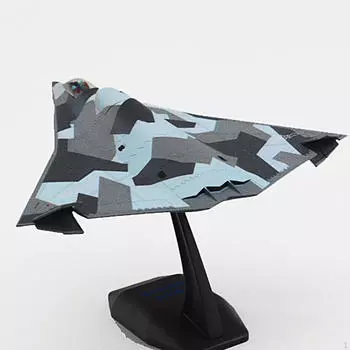1/144 Scale J36 Fighter Model Simulated Airplane Ornament with Base Simulation Toy Attack