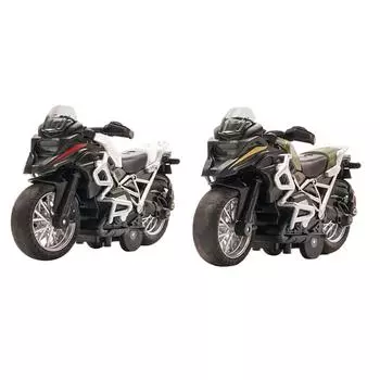 1:14 масштабная модель мотоцикла со светомузыкой реалистичная модель мотоцикла из сплава и пластика с инерционным механизмом White