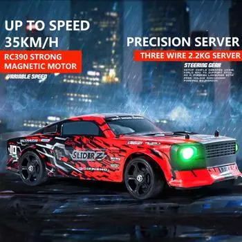 1:14-масштабный автомобиль с дистанционным управлением, высокоскоростной электромобиль для дрифта с полным приводом, 2,4 ГГц, 35 км/ч, для детей и взрослых, 1 Battery красный