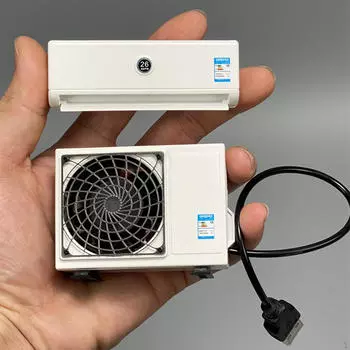 1: 14 Мини Модель Кондиционера Кукольный Домик Украшение Игрушки для Ролевых Игр Аксессуары No Bracket