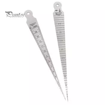 1-15 мм конусный калибр, высокая точность, лазерная гравировка, нержавеющая сталь, удобная эргономичная мерная линейка для железной дороги