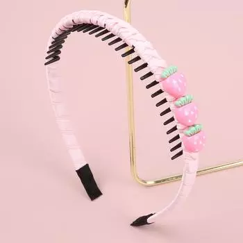 1/15 шт. Милые повязки на голову для девочек, тканевые повязки для волос с зубчиками, повязка на голову в форме фруктов и сердечек, детские, для вечеринки, аксессуары для волос