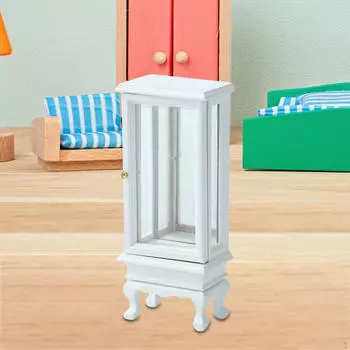 1/16 Кукольный Дом Гардероб с Зеркалом, Миниатюрный - туалетный столик - Зеркало Аксессуары, Профессиональные для белый
