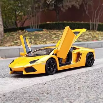 1:18 Aventador LP740 литой спортивный автомобиль модель литой металл гоночный автомобиль транспортные средства модель высокая имитация коллекция детская игрушка подарок жёлтый