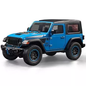 1/18 Jeep Wrangler Rubicon литая модель автомобиля из сплава металла внедорожники модель автомобиля имитация звука свет детская игрушка подарок