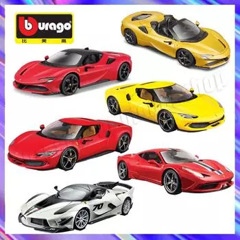 1:18 коллекционных моделей автомобилей серии Bburago Ferrari из легкого сплава, новый стиль Ferrari SF90 XX Stradale, литые под давлением миниатюрные модели машинок, игрушки