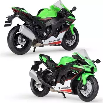 1:18. Литая под давлением металлическая модель гоночного спортивного мотоцикла Ninja ZX10-R 2021 года.