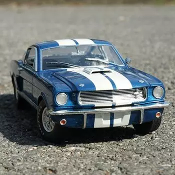 1:18 литых под давлением Cobra Shelby 1966 GT 350 Alloy Full Open Car Model Vehicles Car Boys Toy Gifts Collection синий
