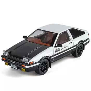 1/18 Movie Car INITIAL D AE86 сплав спортивная машина модель литые металлические классические гоночные машины транспортные средства модель звук свет детские игрушки подарок