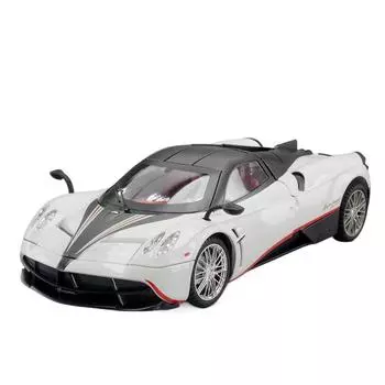 1/18 Pagani Huayra Dinastia Supercar Модель автомобиля из сплава Игрушечная машина Литье под давлением Металлические литьевые звуковые и световые игрушки для детей Транспортное средство 1/18-Size:27.5*14*6.5cm белый