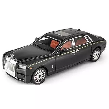 1/18 Rolls-Royce Phantom Модель автомобиля, цинковый сплав, инерционная игрушечная литая машина со звуком и светом, реалистичная модель для моделирования Toy111