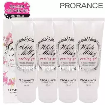 (1+1+1+1)Prorance Белый молочный пилинг-гель (Скраб-пилинг), 4 шт., 150мл