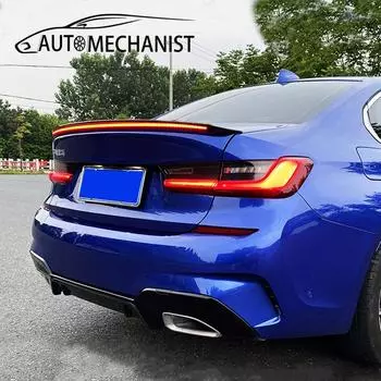 1,1/1,3 м светодиодный задний спойлер из углеродного волокна для автомобиля, аэродинамический профиль, багажник, крыло, гоночное заднее крыло, спойлер на крышу, универсальный задний спойлер для автомобиля