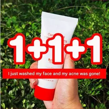 1+1+1 Ange Camellia Пенка для умывания (100 мл х 3) - Мягкое отшелушивание и уход за порами