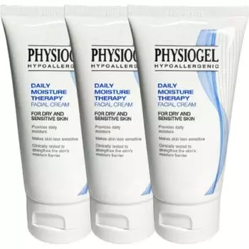 1+1+1 Physiogel Daily Moisture Therapy Крем для лица для младенцев, детский крем для младенцев 75 мл, 3 шт.