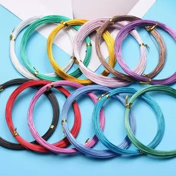 1/1,5/2/2,5 мм алюминиевая проволока для велосипеда DIY мягкие проволочные украшения для рукоделия аксессуары для рукоделия 1.5mm*5m чёрный