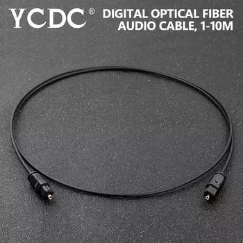 1/1,5/2/3/5/10 м шнур Toslink Surround Lead, черное волокно SPDIF, аудио MD, позолоченный оптический кабель OD2.2, DVD-кабель, цифровой HD