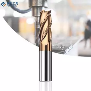 1/1,5/2,5/3/3,5/4 мм 55 градусов 4-зубая концевая фреза из вольфрамовой стали