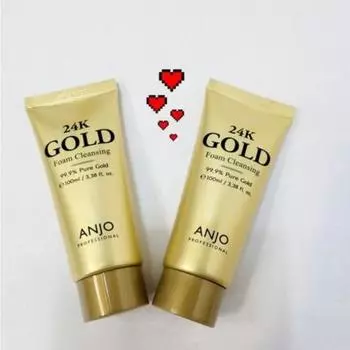 1+1 ANJO 24K Gold Пенка для умывания (1 + 1) 100мл или (1 + 1) Наборы по 180 мл.