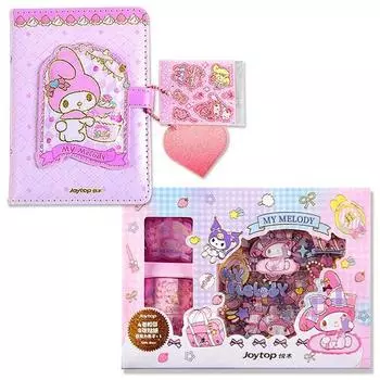 1 + 1 брелок Sanrio Dakku, дневниковая заметка + клейкая лента, наклейка, подарочный комплексный набор, 03. S5962A03 Розовый