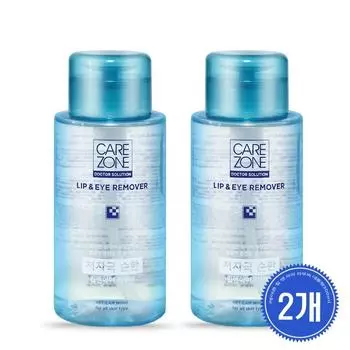 1+1 Care Zone Hypoallergenic Lip & Eye Remover Large Capacity/300ml, 300ml, 2 units