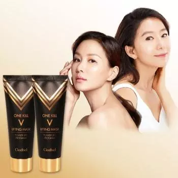 (1+ 1) Cledbel One Kill V Lifting Mask 70ml Black, no separate items, 1 piece