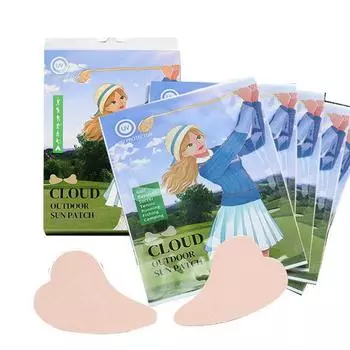 [1+1] Cloud UV Protection Golf Sun Patch 1 Box 5 Pieces Total 10 Pieces, 1 Piece