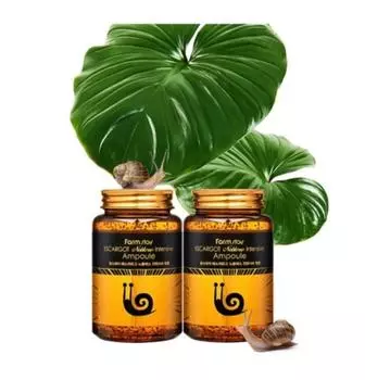 1+1 Escargot Noblesse Intensive Ampoule 250 мл - Экстракт улитки для увлажнения и обновления кожи