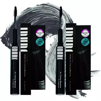 Тушь для ресниц Intuni Air Fixing Mascara Under Mascara, не размазывающаяся, черная, 2 шт.