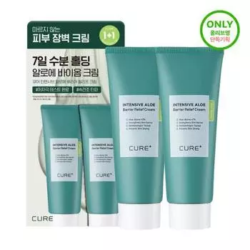 [1+1] Kim Jeong-moon Aloe Cure Intensiv Aloe Barrier Relief Cream 100g Special, Корейская косметика