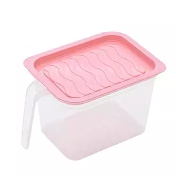 1,1 л коробка для хранения утолщенных пищевых продуктов прозрачная герметичная консервация для хранения One Size розовый