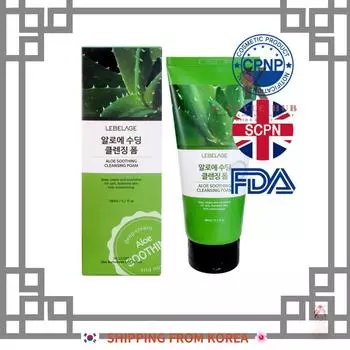 [1+1]Lebelage Aloe Успокаивающая очищающая пенка 180 мл