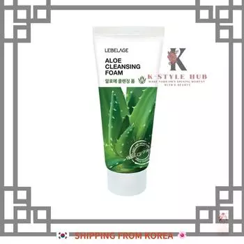 [1+1]Очищающая пенка с алоэ Lebelage (100мл)