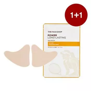[1+1] Пластырь для загара The Face Shop Power Long Lasting Sun Patch Skin, 2 шт.