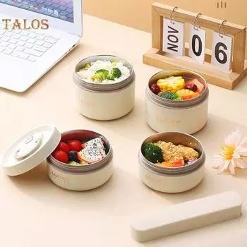 1/1 Set Lunch Container Большая емкость Герметичные дыхательные отверстия Полезные нержавеющие стальные термопродукты питания C