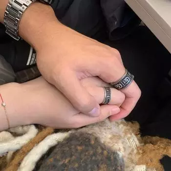 1:1 стерлинговое серебро 100% S925 модное кольцо для девочек ювелирные изделия с коробкой можно использовать в качестве подарка для родственников и друзей 7 коричный