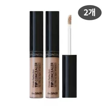 [1+1] The Saem Cover Perfection Tip Concealer No. 2.5 Medium Deep 6.5g